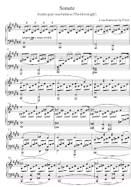 moonlight sonata piano sheet