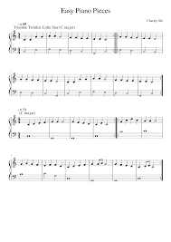 easy piano sheet music for beginners