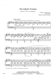 moonlight sonata 2nd movement sheet music