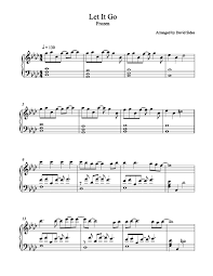 let it go piano sheet music