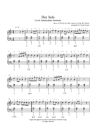 hey jude piano sheet music