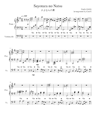 studio ghibli piano sheet music