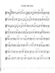 under the sea piano sheet music