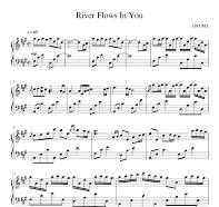 river flows in you piano sheet music