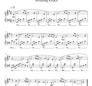 amazing grace piano sheet