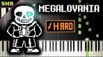 megalovania piano sheet music