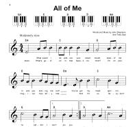 all of me piano sheet