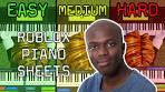 easy roblox piano sheets