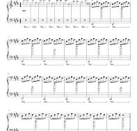 runaway piano sheet music