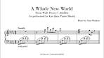 a whole new world sheet music