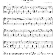 la vie en rose piano sheet music