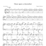 once upon a december piano sheet