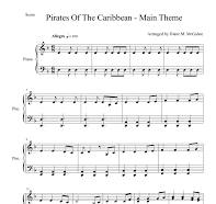pirates of the caribbean piano sheet music