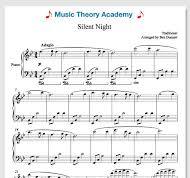 silent night piano sheet