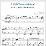we wish you a merry christmas piano sheet