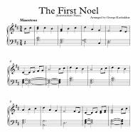 the first noel piano sheet music