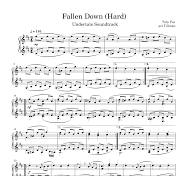 fallen down piano sheet music