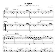 imagine piano sheet music