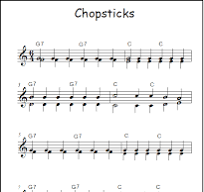 chopsticks piano sheet music