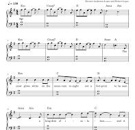 let it go piano notes