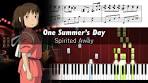 spirited away piano sheet music