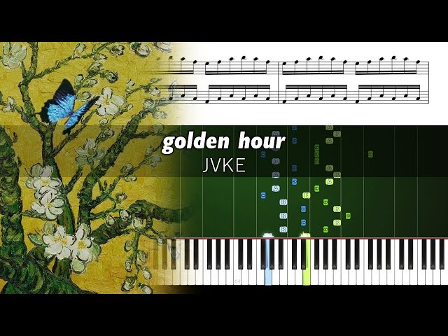 golden hour sheet music piano