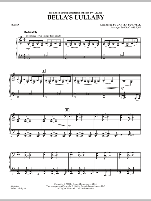 twilight piano sheet music