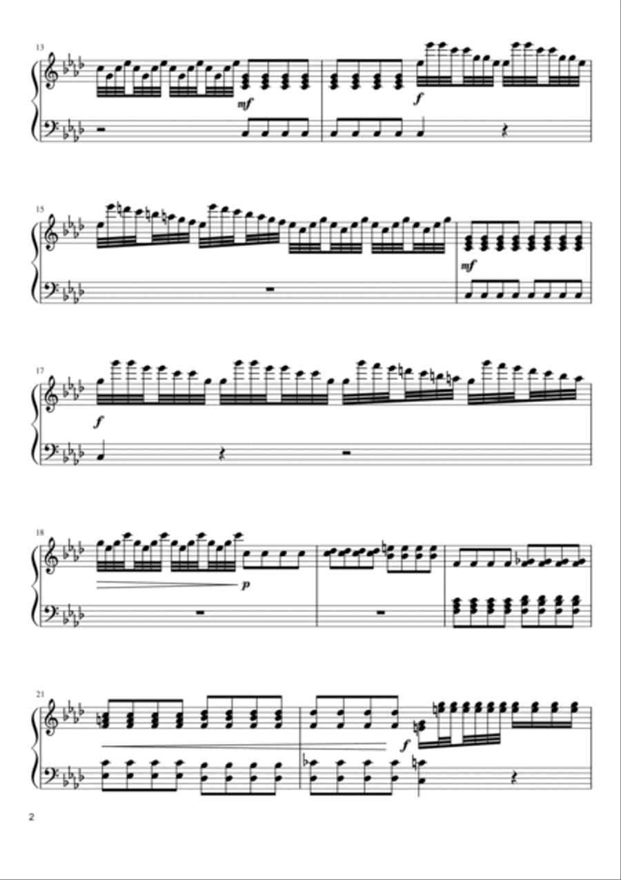 vivaldi winter piano sheet music
