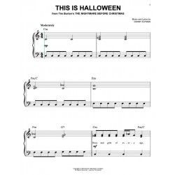 this is halloween piano sheet music