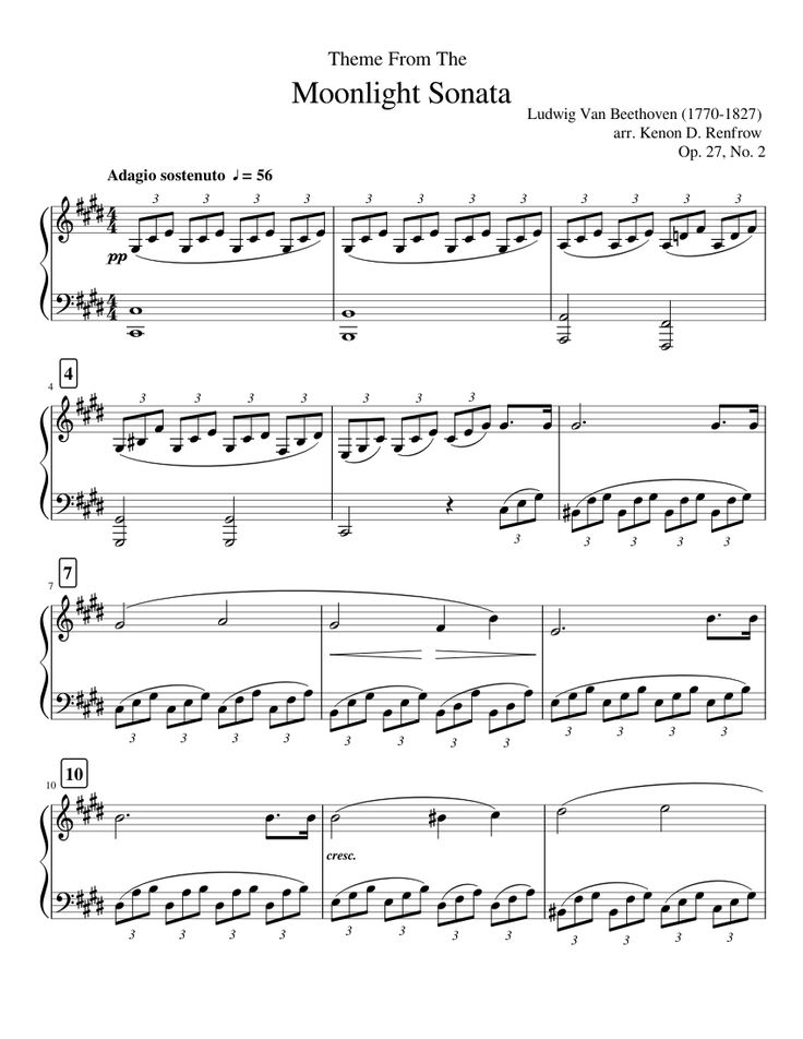 dancing in the moonlight piano sheet music