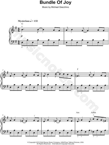 inside out piano sheet music