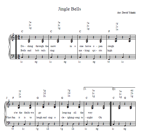 jingle bells piano music