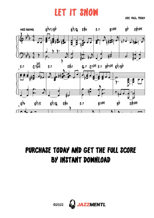 let it snow piano sheet music