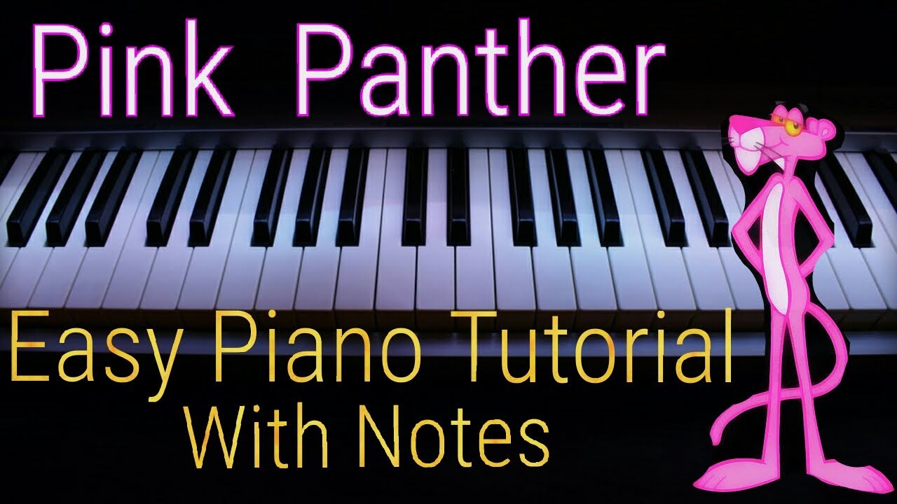 pink panther piano notes