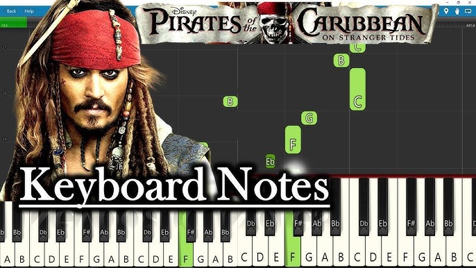 pirates of the caribbean piano notes