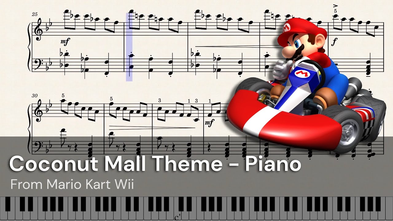 coconut mall piano sheet music