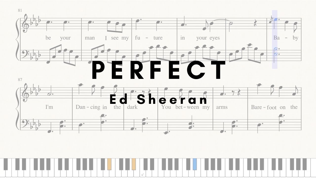 perfect piano notes