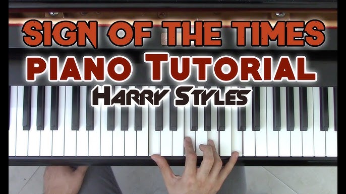 sign of the times piano sheet music