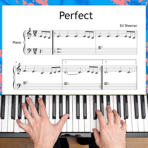 ed sheeran perfect piano notes