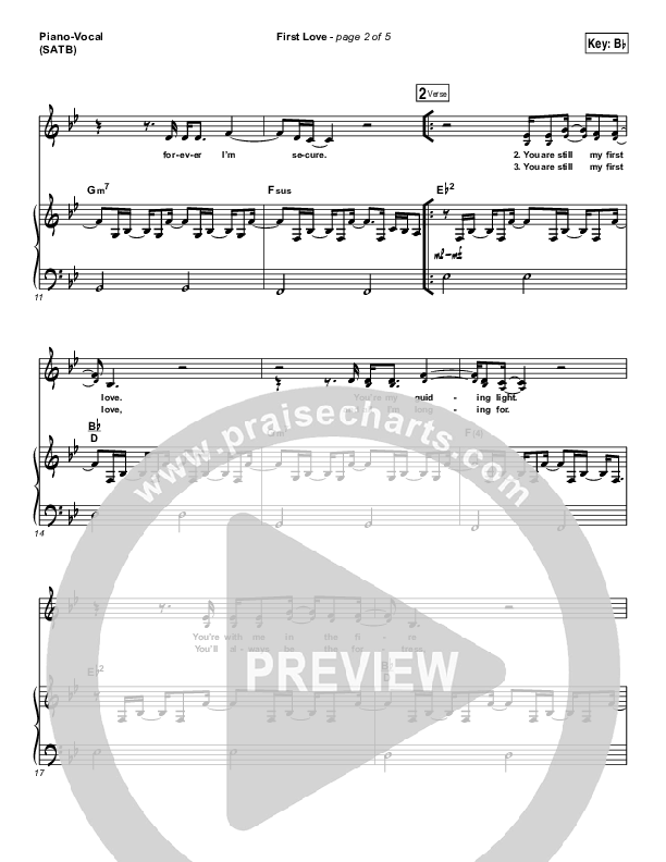 first love piano sheet