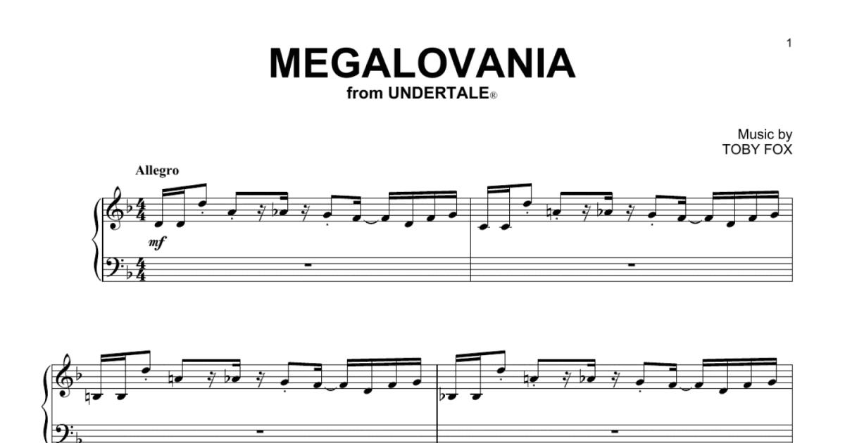 roblox piano sheets megalovania