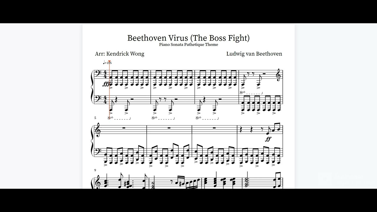 beethoven virus piano sheet