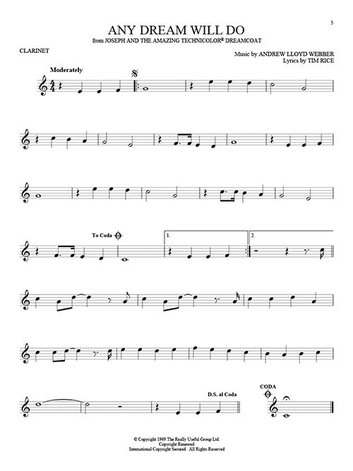 clarinet sheet music