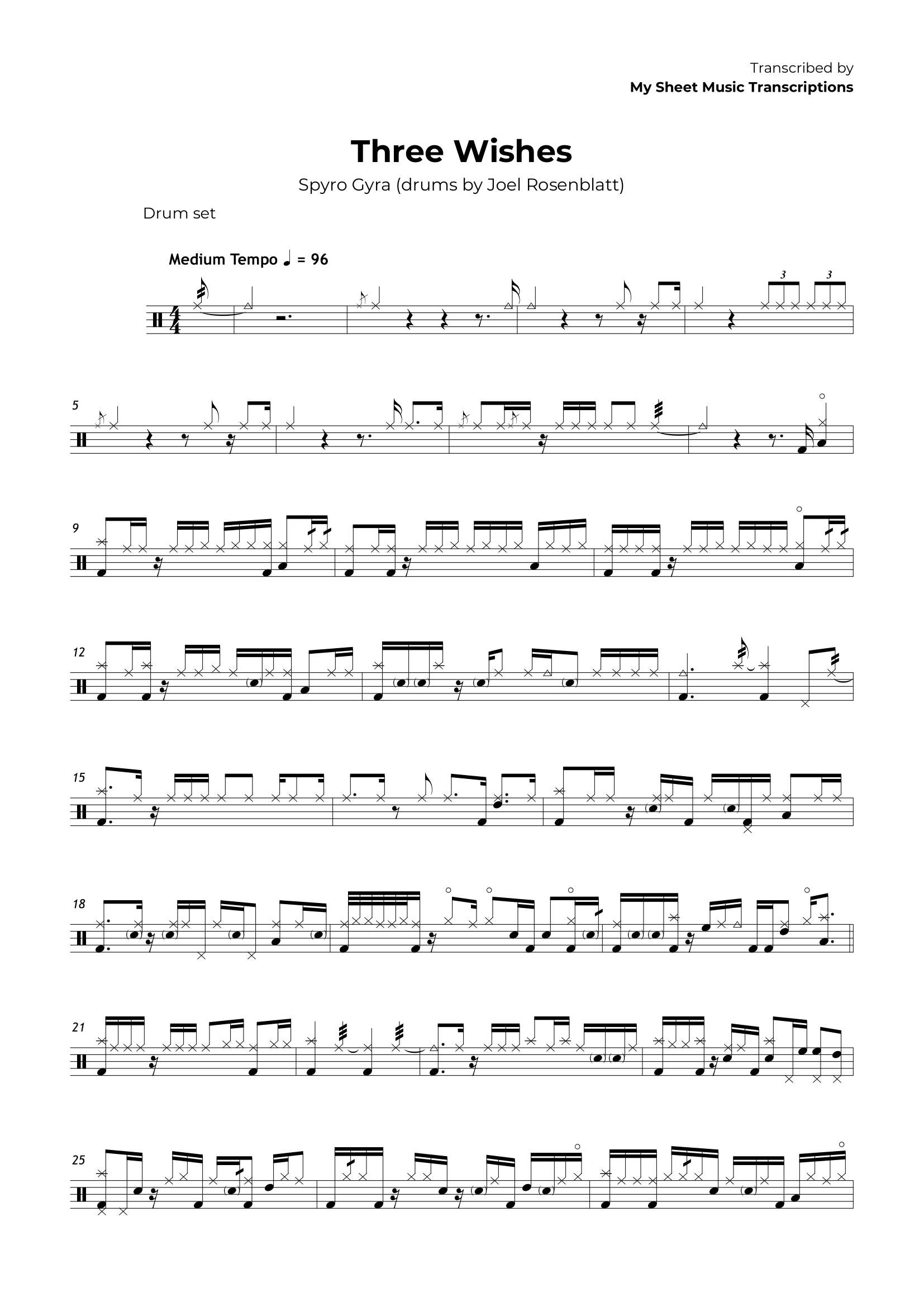 drum set sheet music