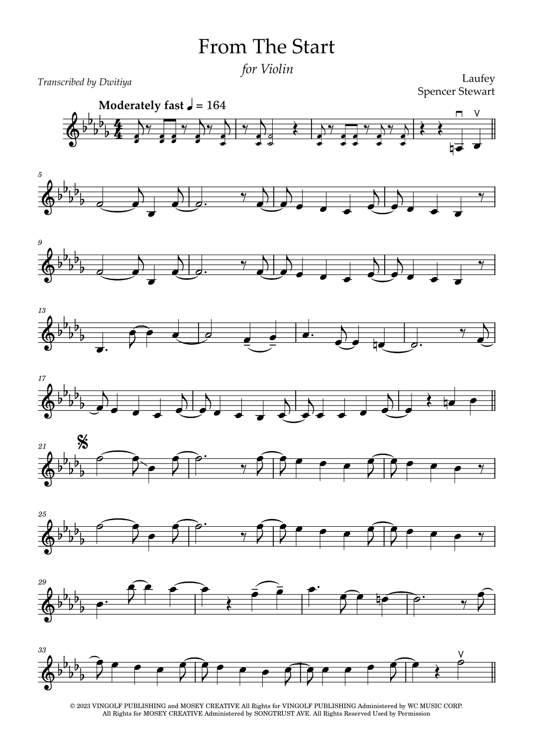 violin music notes